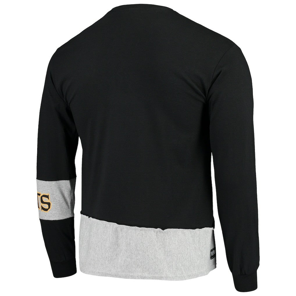 NFL New Orleans Saints Refried Apparel Sustainable Upcycled Angle Long Sleeve T-Shirt