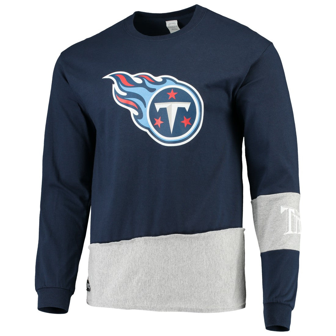 NFL Tennessee Titans Refried Apparel Sustainable Upcycled Angle Long Sleeve T-Shirt