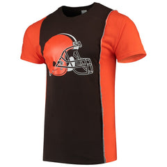 NFL Cleveland Browns Refried Apparel Sustainable Upcycled Split T-Shirt