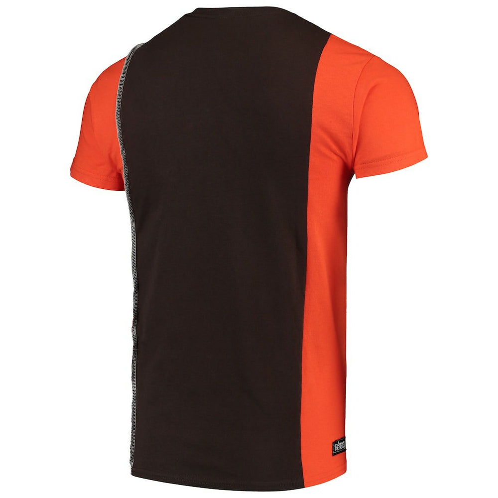 NFL Cleveland Browns Refried Apparel Sustainable Upcycled Split T-Shirt