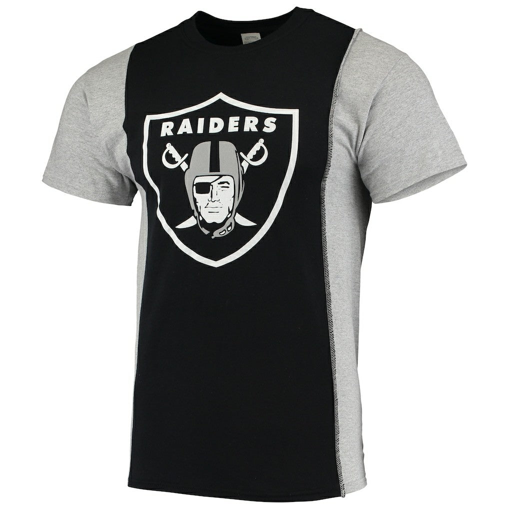 NFL Las Vegas Raiders Refried Apparel Sustainable Upcycled Split T-Shirt