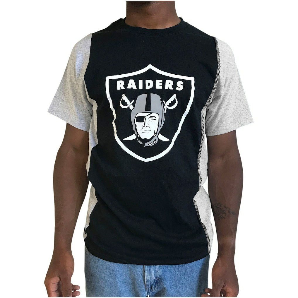 NFL Las Vegas Raiders Refried Apparel Sustainable Upcycled Split T-Shirt