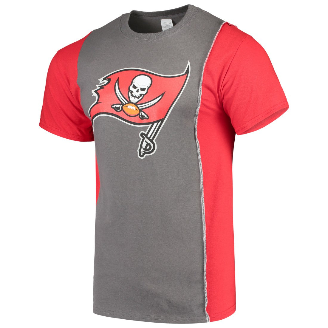 NFL Tampa Bay Buccaneers Refried Apparel Sustainable Upcycled Split T-Shirt