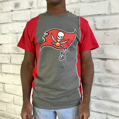 NFL Tampa Bay Buccaneers Refried Apparel Sustainable Upcycled Split T-Shirt