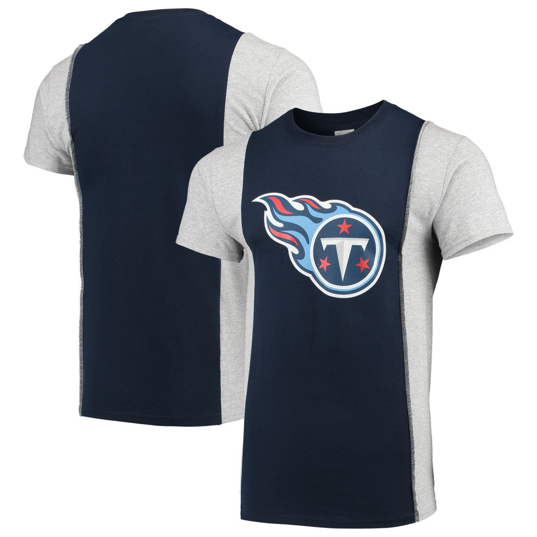 NFL Tennessee Titans Refried Apparel Sustainable Upcycled Split T-Shirt