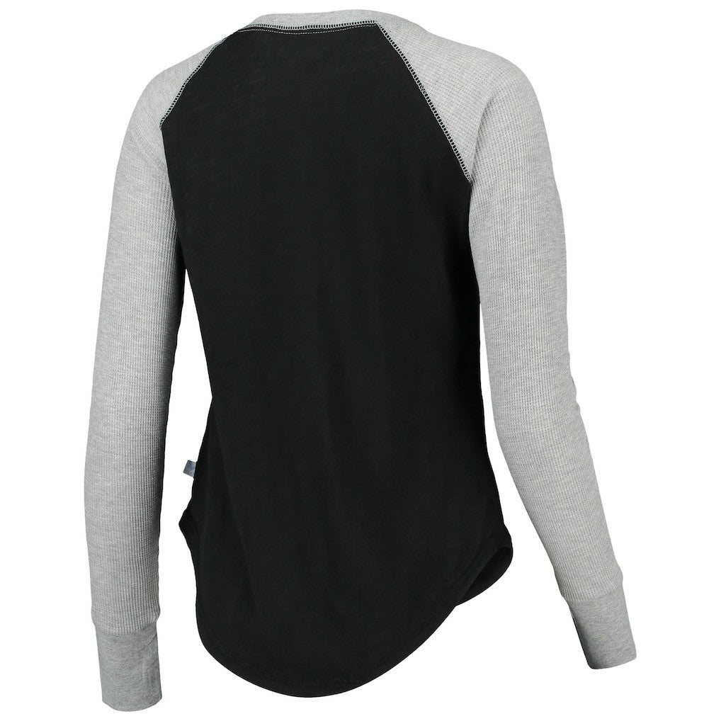 NFL New Orleans Saints Touch Women's Waffle Raglan Lightweight Long Sleeve T-Shirt