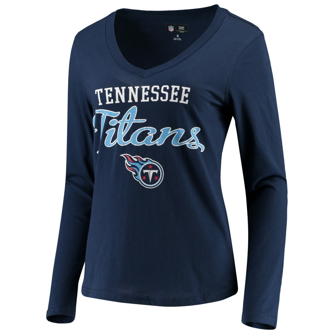 NFL Tennessee Titans G-III 4Her by Carl Banks Women's Post Season Long Sleeve V-Neck T-Shirt