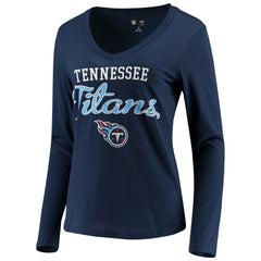 NFL Tennessee Titans G-III 4Her by Carl Banks Women's Post Season Long Sleeve V-Neck T-Shirt