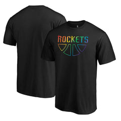 Houston Rockets Team Pride Wordmark T-Shirt - Black cheap