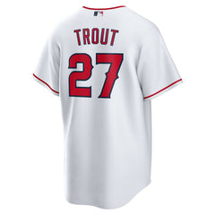 Mike Trout Los Angeles Angels Home Replica Player Name Jersey - White | Nike