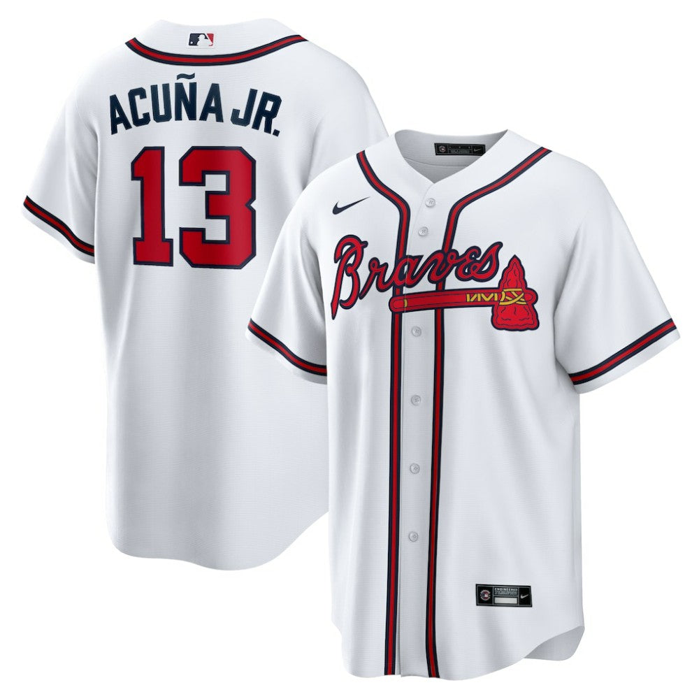 Ronald Acuna Jr. Atlanta Braves Home Replica Player Name Jersey - White | Nike