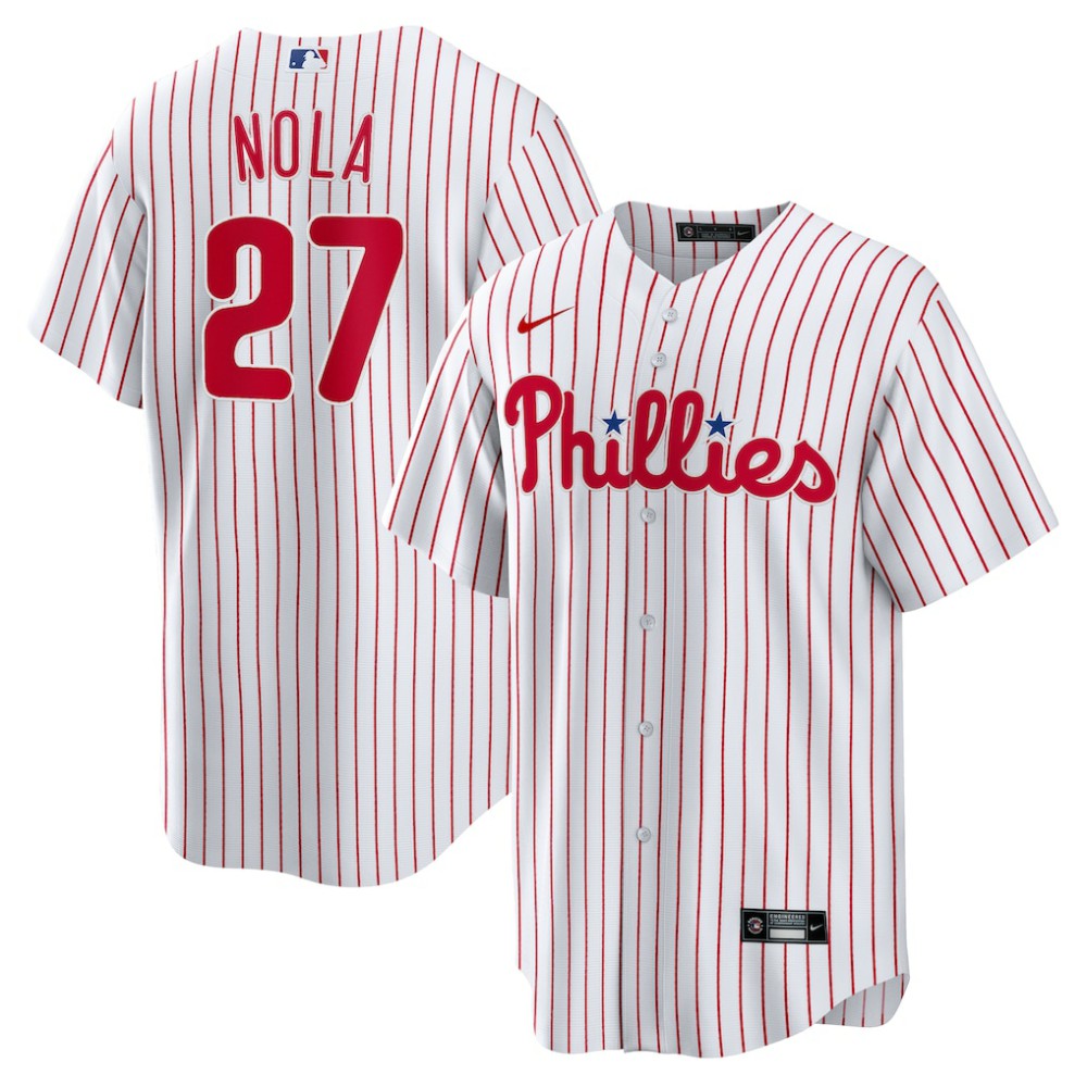 Aaron Nola Philadelphia Phillies Home Replica Player Name Jersey - White | Nike
