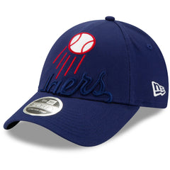 Los Angeles Dodgers Logo Elements Stretch Snapback 9FORTY Adjustable Hat - Royal | New Era