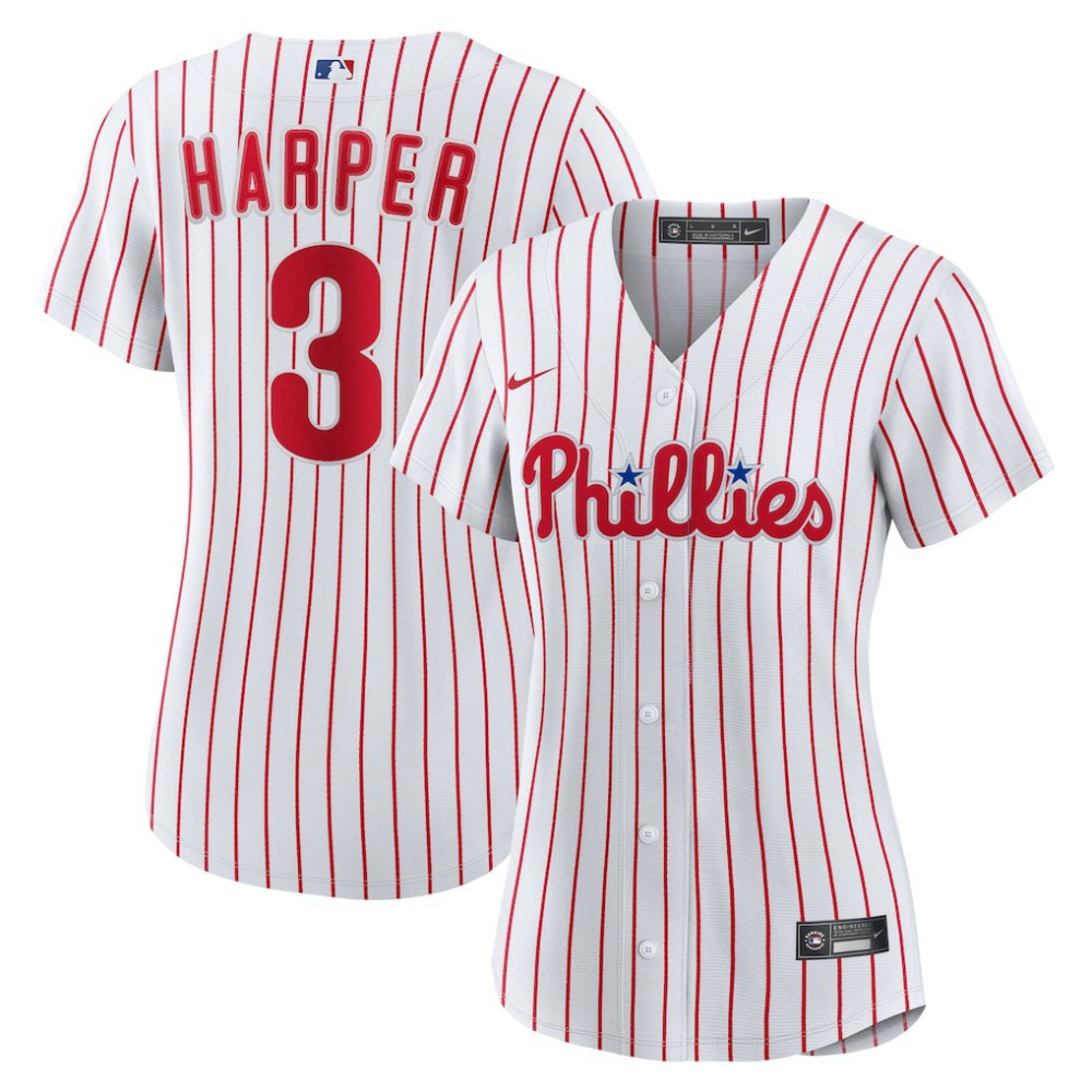 Bryce Harper Philadelphia Phillies Women's Home Replica Player Jersey - White | Nike