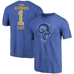 NFL Los Angeles Rams Greatest Dad Retro Tri-Blend T-Shirt