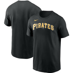 Pittsburgh Pirates Team Wordmark T-Shirt - Black | Nike