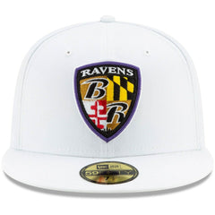 NFL Baltimore Ravens Shield Omaha 59FIFTY Fitted Hat