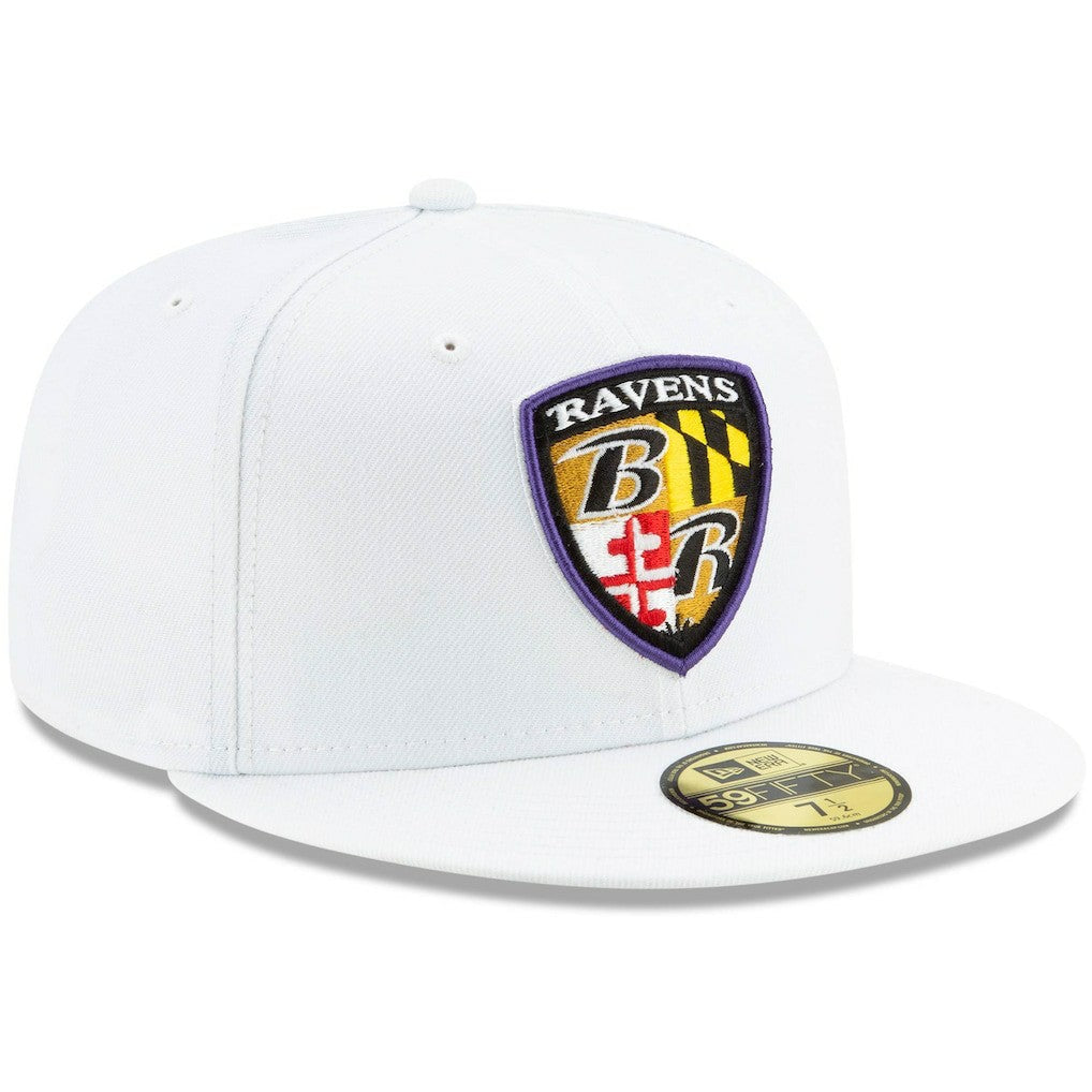 NFL Baltimore Ravens Shield Omaha 59FIFTY Fitted Hat