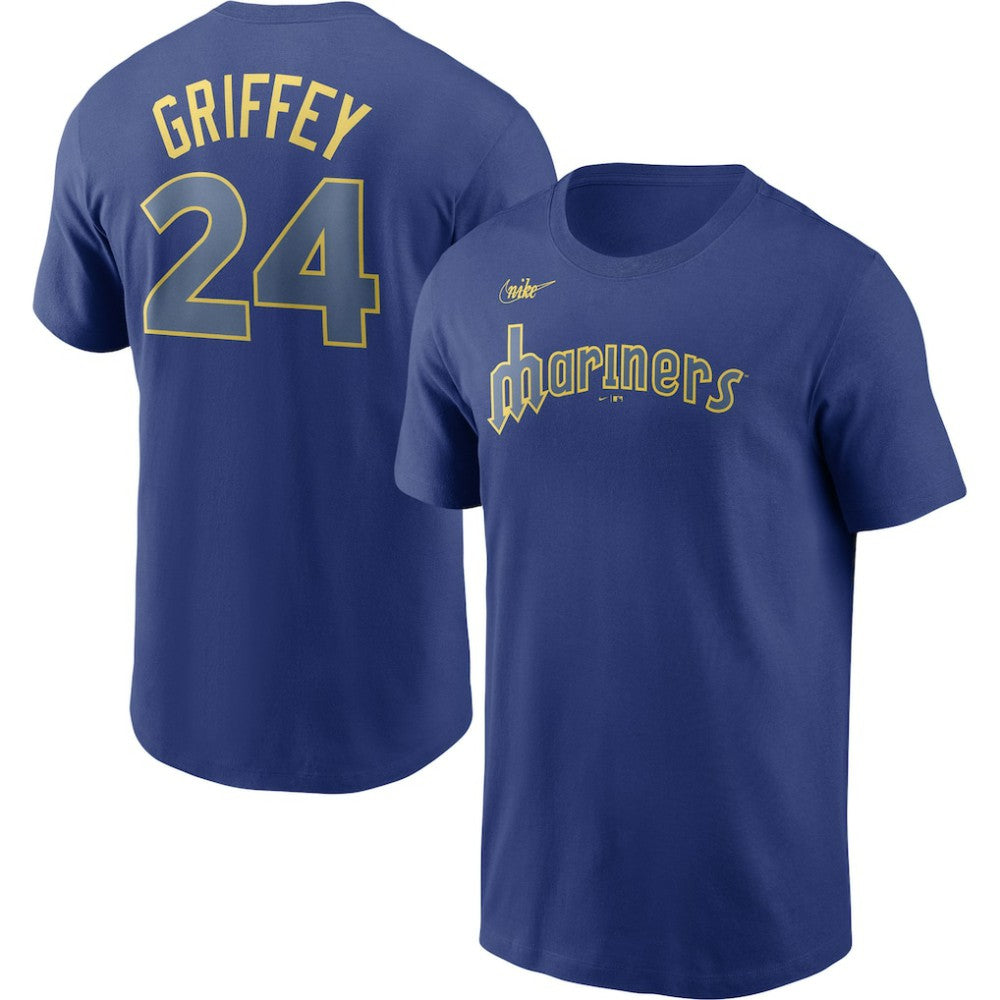Ken Griffey Jr. Seattle Mariners Cooperstown Collection Name & Number T-Shirt - Royal | Nike