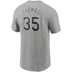 Frank Thomas Chicago White Sox Cooperstown Collection Name & Number T-Shirt - Heathered Gray | Nike