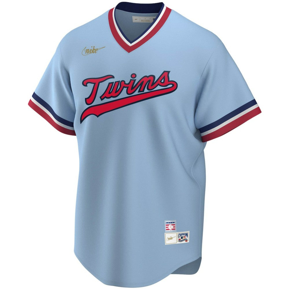 Rod Carew Minnesota Twins Road Cooperstown Collection Player Jersey - Light Blue | Nike