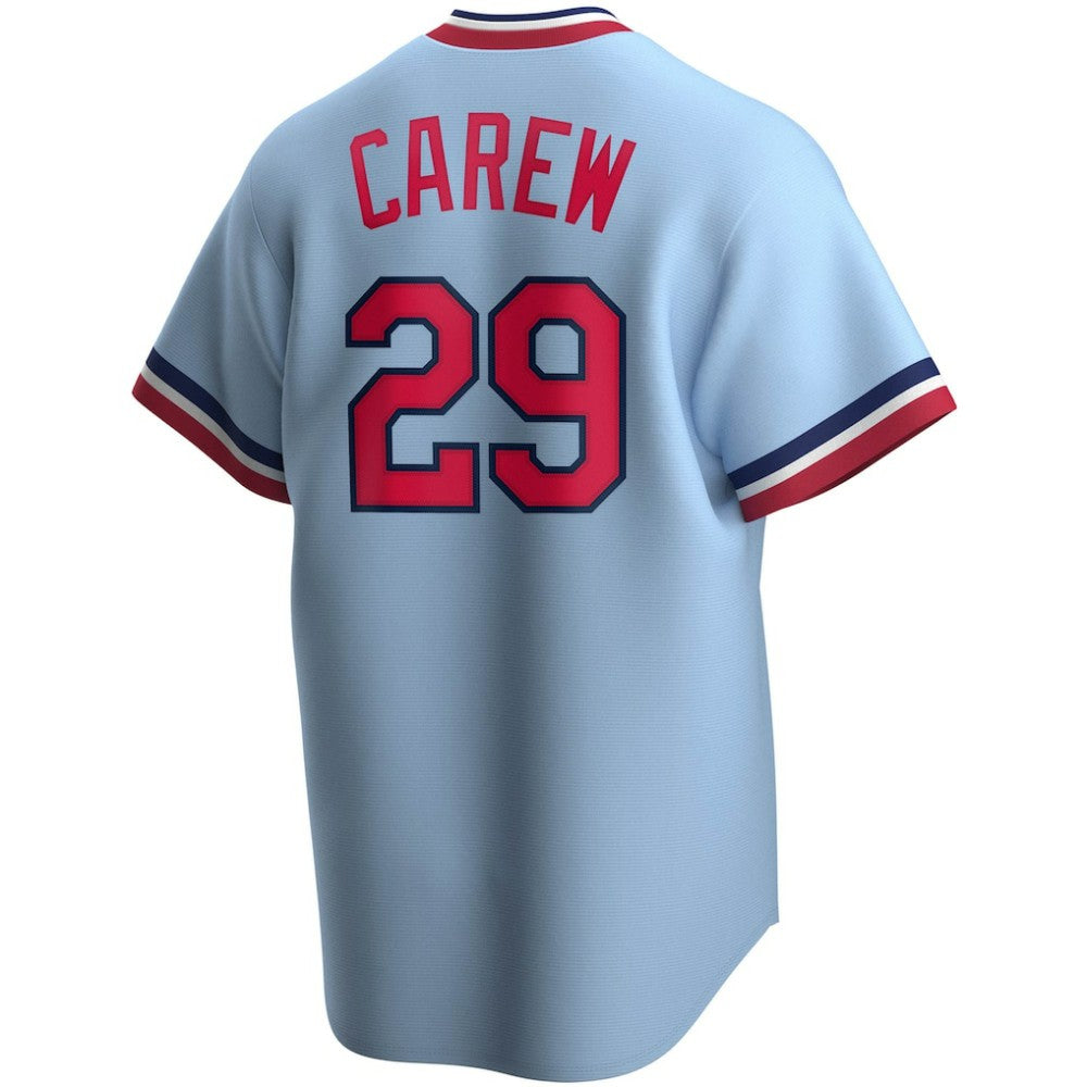 Rod Carew Minnesota Twins Road Cooperstown Collection Player Jersey - Light Blue | Nike