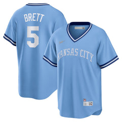 George Brett Kansas City Royals Road Cooperstown Collection Player Jersey - Light Blue | Nike