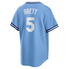 George Brett Kansas City Royals Road Cooperstown Collection Player Jersey - Light Blue | Nike