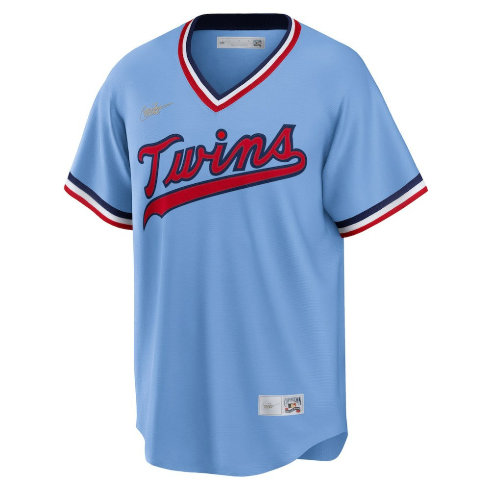 Minnesota Twins Road Cooperstown Collection Team Jersey - Light Blue | Nike