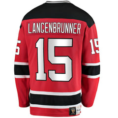 Jamie Langenbrunner New Jersey Devils Fanatics Premier Breakaway Retired Player Jersey
