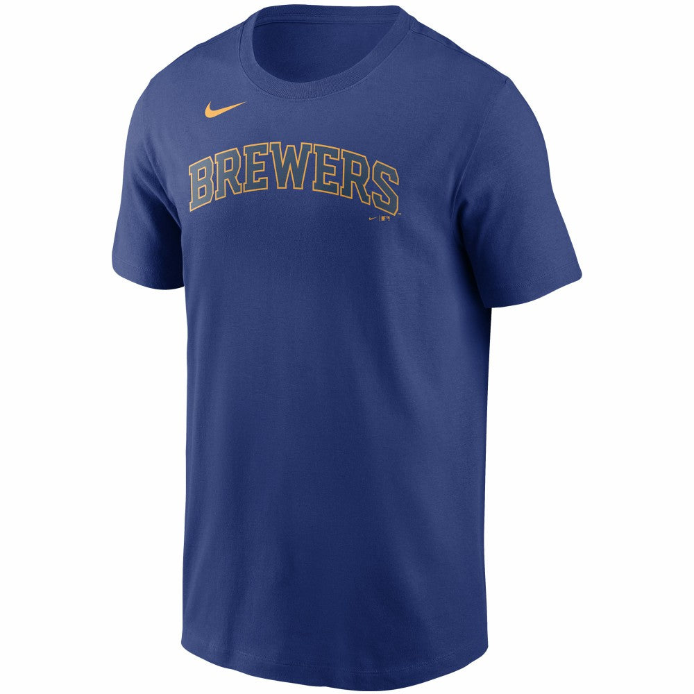 Christian Yelich Milwaukee Brewers Name & Number T-Shirt - Royal | Nike