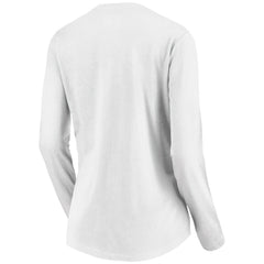 Golden State Warriors Women's Primary Logo Long Sleeve V-Neck T-Shirt sale - White on sale