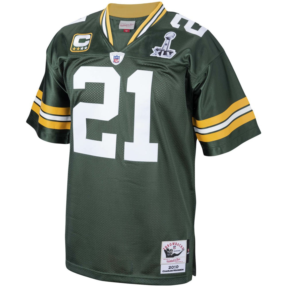 NFL Green Bay Packers Charles Woodson  2010 Authentic Throwback Retired Player Jersey