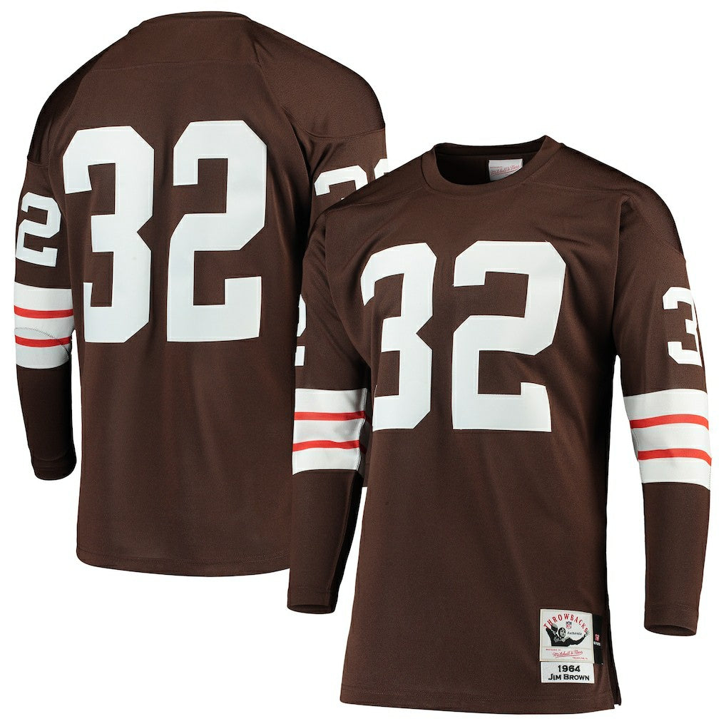 NFL Cleveland Browns Jim Brown  1964 Authentic Throwback Retired Player Jersey