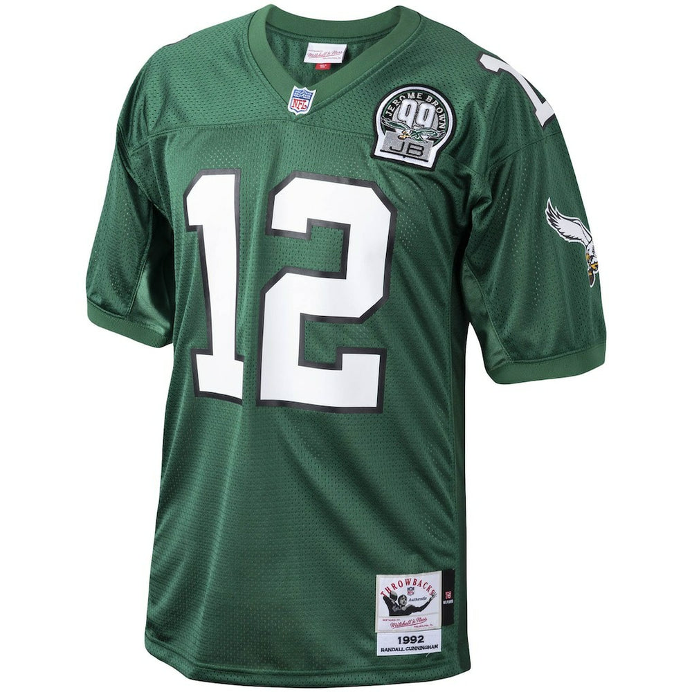 NFL Philadelphia Eagles Randall Cunningham  1992 Authentic Throwback Retired Player Jersey