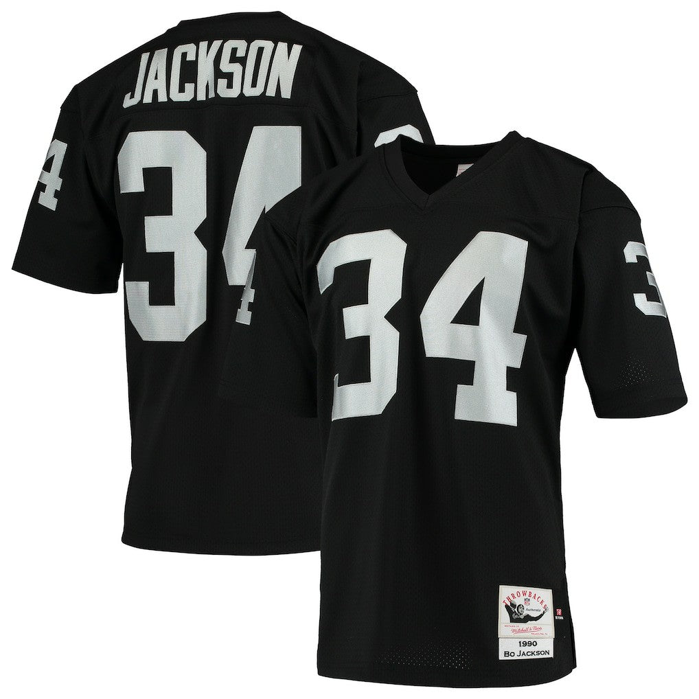 NFL Las Vegas Raiders Bo Jackson  1990 Authentic Throwback Retired Player Jersey