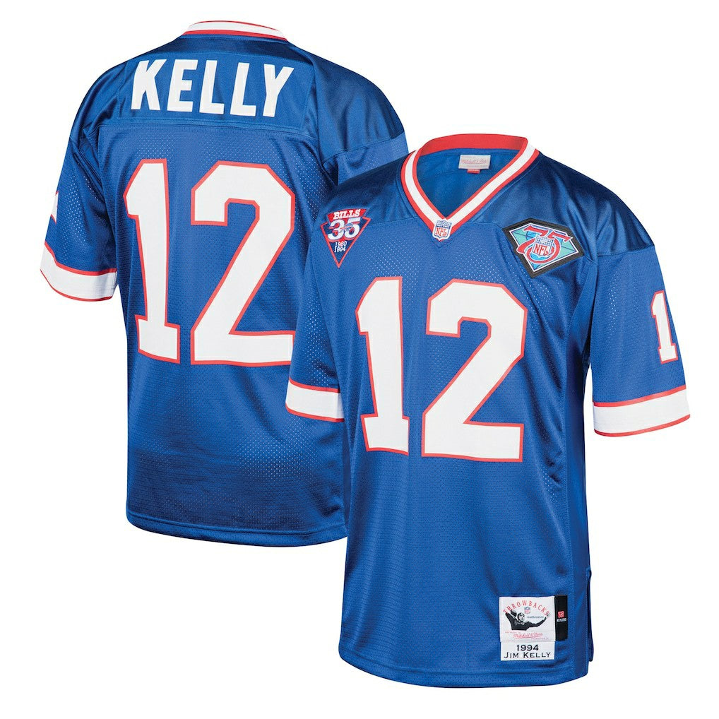 NFL Buffalo Bills Jim Kelly  1994 Authentic Throwback Retired Player Jersey
