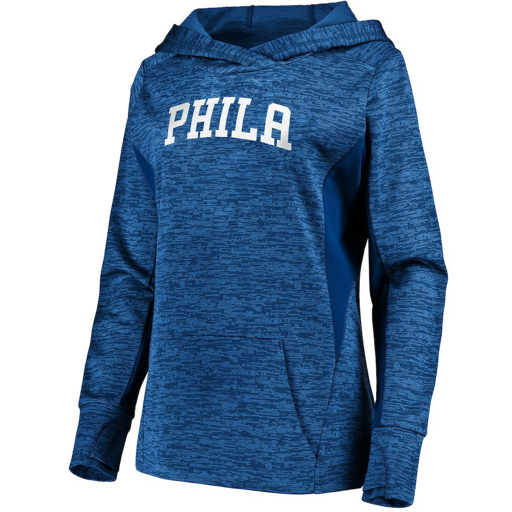 Philadelphia 76ers Women's Showtime Done Better Pullover Hoodie - Royal | Fanatics outlet