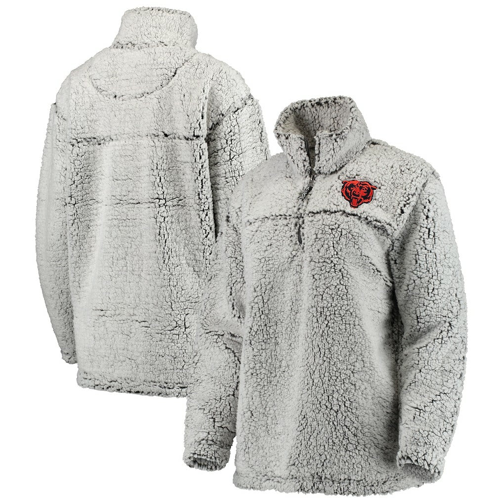 NFL Chicago Bears Women's Sherpa Quarter-Zip Pullover Jacket