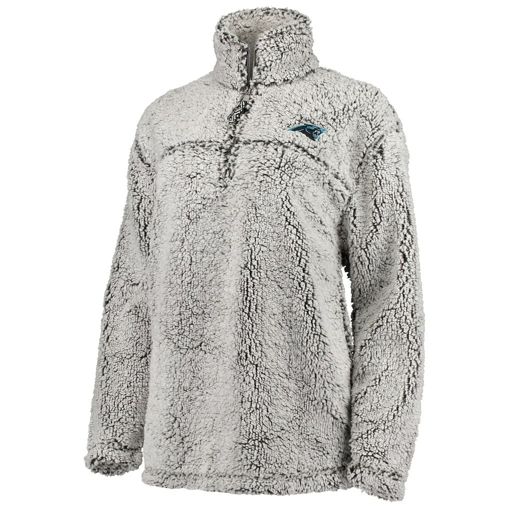 NFL Carolina Panthers G-III 4Her by Carl Banks Women's Sherpa Quarter-Zip Pullover Jacket