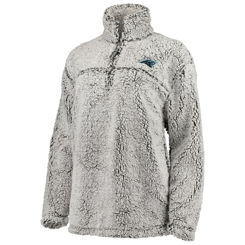 NFL Carolina Panthers G-III 4Her by Carl Banks Women's Sherpa Quarter-Zip Pullover Jacket