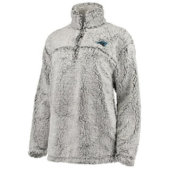 NFL Carolina Panthers G-III 4Her by Carl Banks Women's Sherpa Quarter-Zip Pullover Jacket