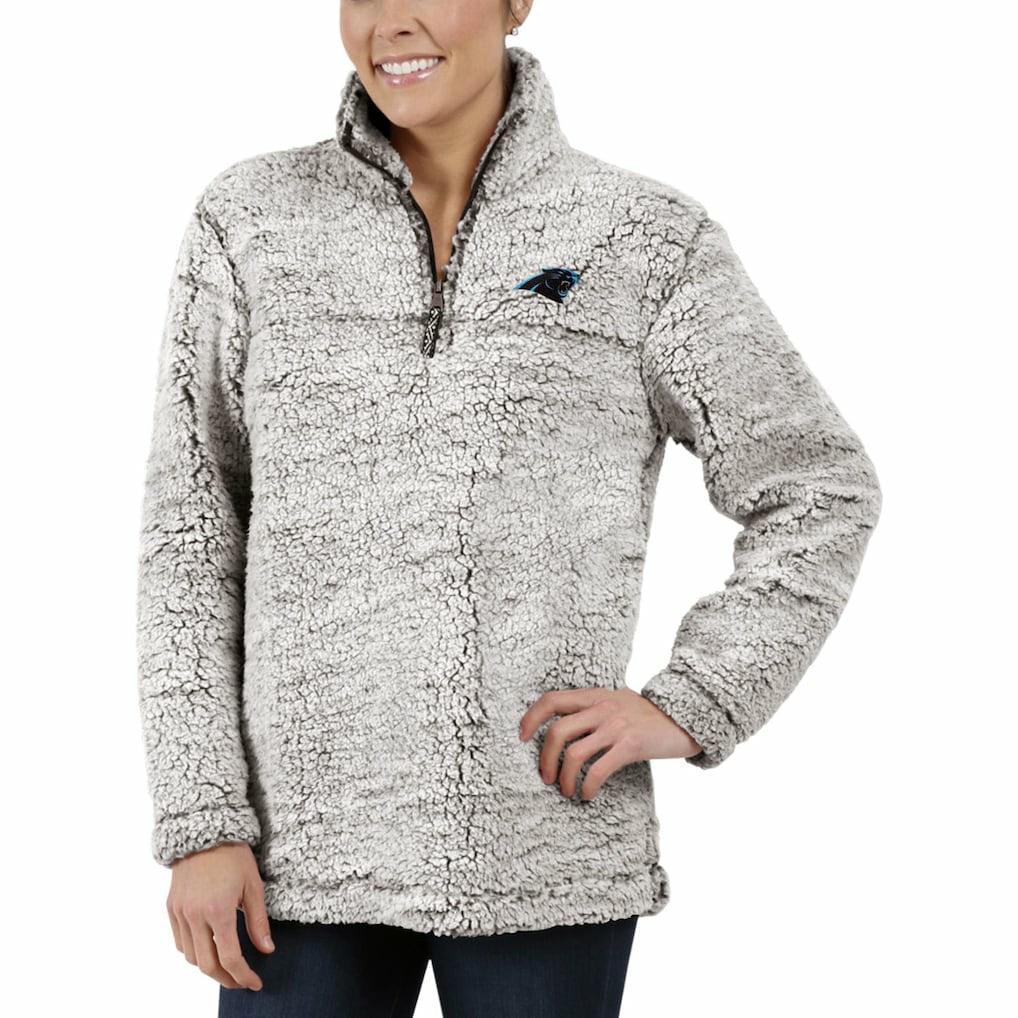 NFL Carolina Panthers G-III 4Her by Carl Banks Women's Sherpa Quarter-Zip Pullover Jacket
