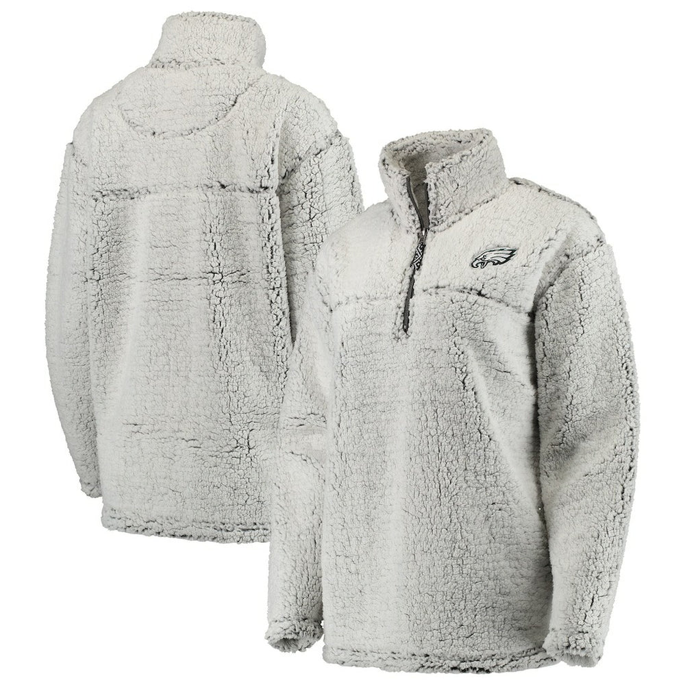 NFL Philadelphia Eagles Women's Sherpa Quarter-Zip Pullover Jacket