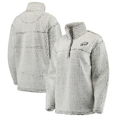 NFL Philadelphia Eagles Women's Sherpa Quarter-Zip Pullover Jacket