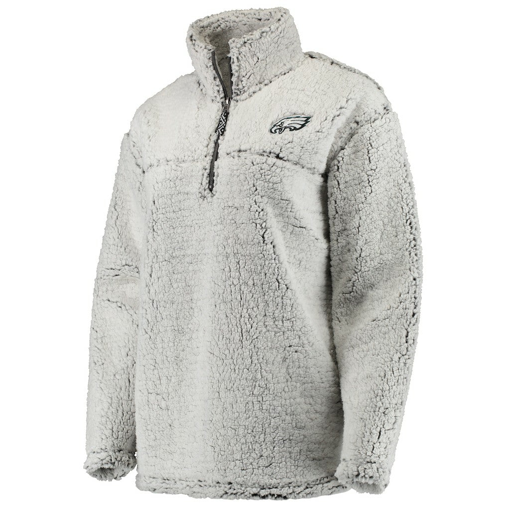 NFL Philadelphia Eagles Women's Sherpa Quarter-Zip Pullover Jacket
