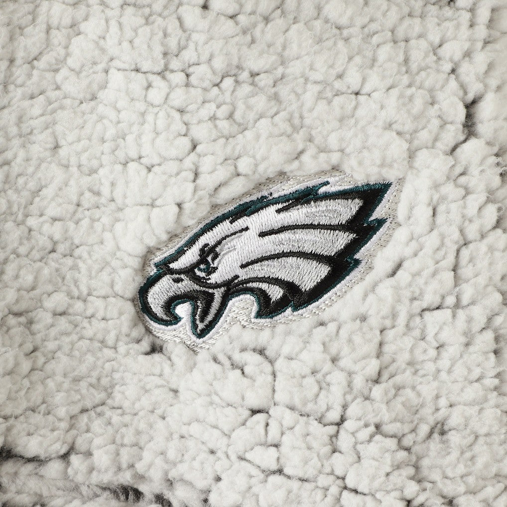 NFL Philadelphia Eagles Women's Sherpa Quarter-Zip Pullover Jacket