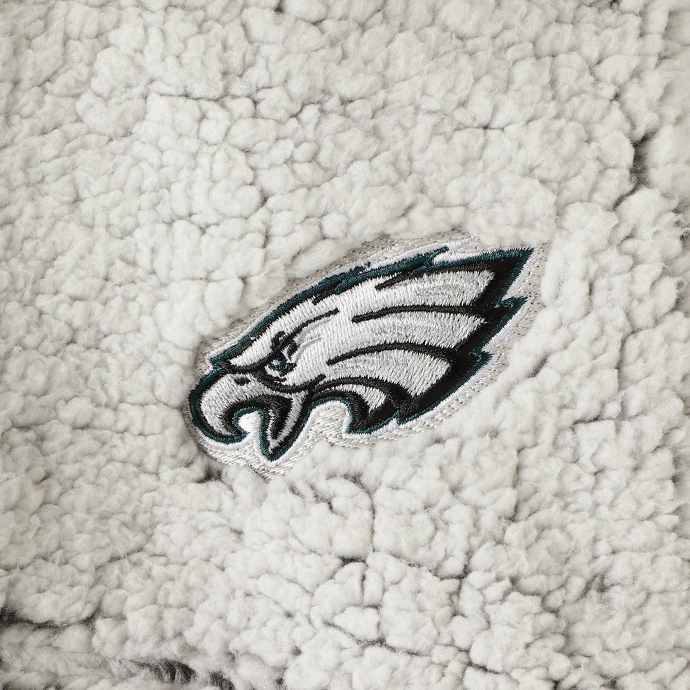 NFL Philadelphia Eagles Women's Sherpa Quarter-Zip Pullover Jacket