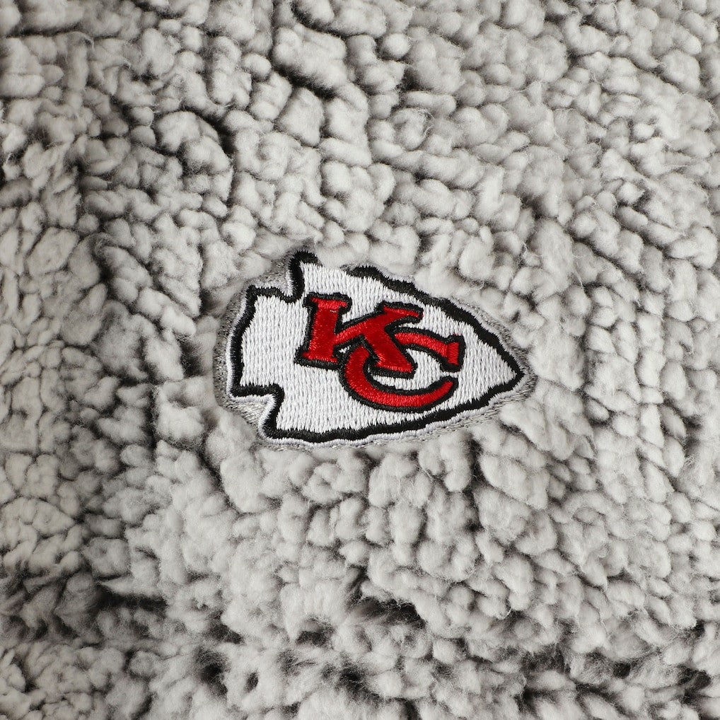 NFL Kansas City Chiefs Women's Sherpa Quarter-Zip Pullover Jacket