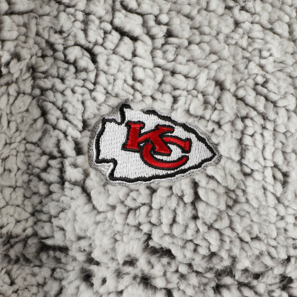 NFL Kansas City Chiefs Women's Sherpa Quarter-Zip Pullover Jacket